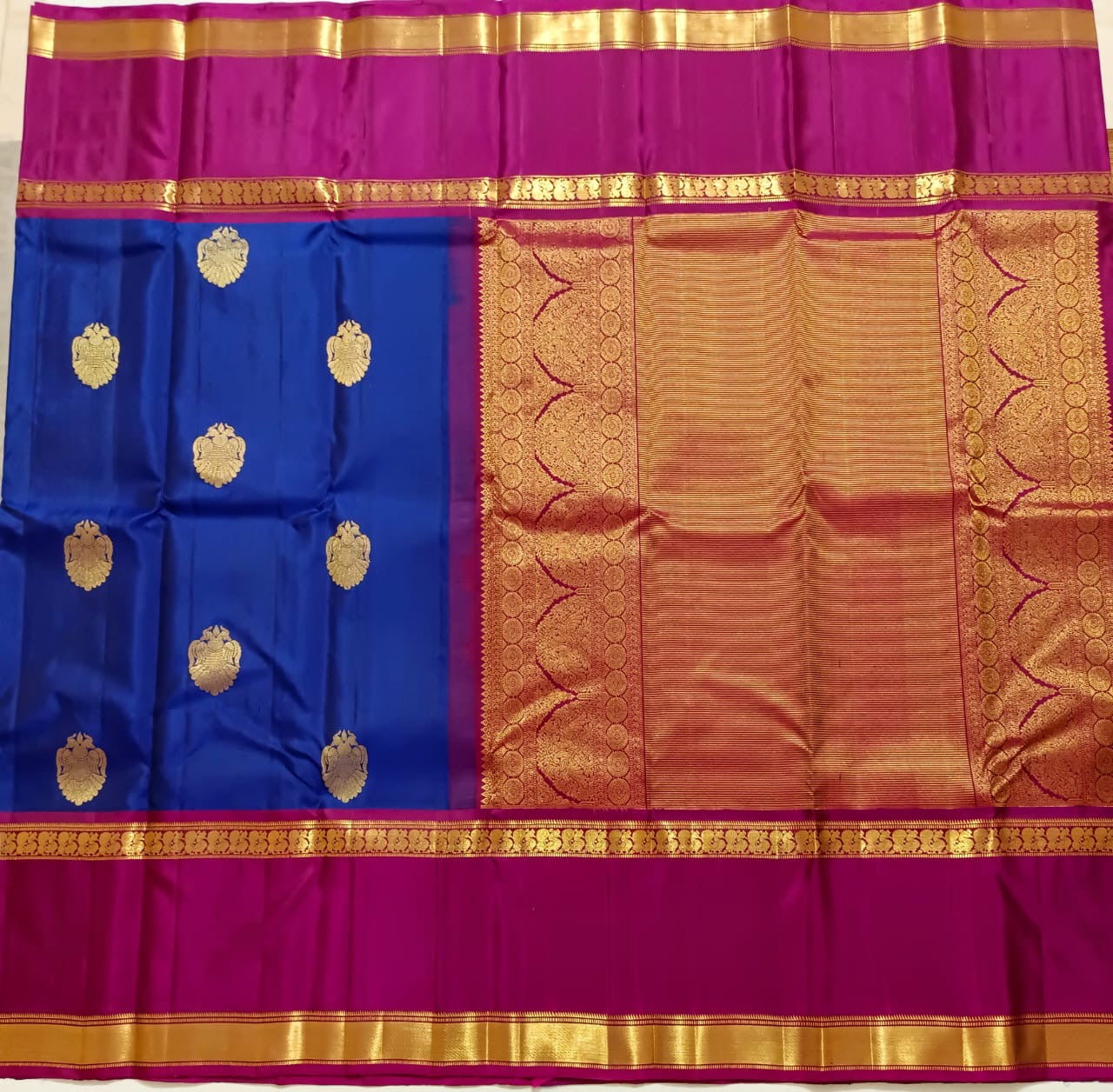 Dark Violet Kanjivaram Silk - Maha nati Saree