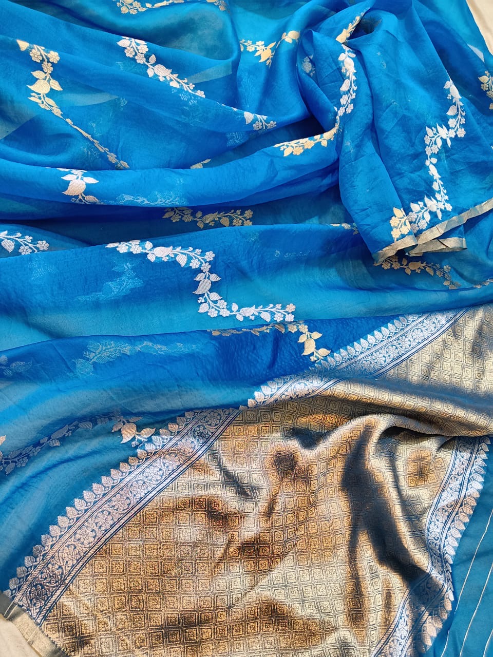 Chaaya-  Banarasi Kora Silk Saree