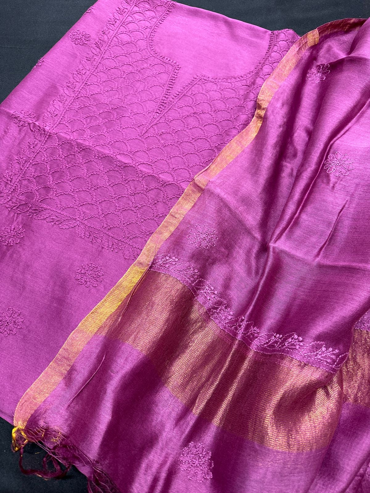 Chanderi Silk Dress Material