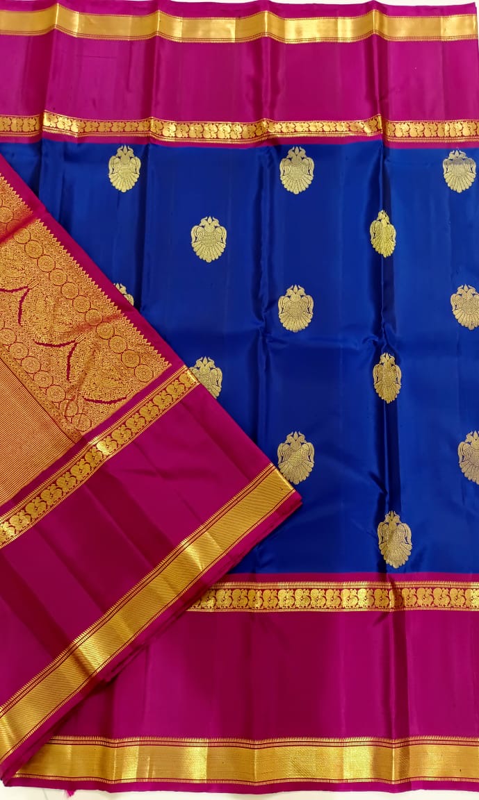 Dark Violet Kanjivaram Silk - Maha nati Saree