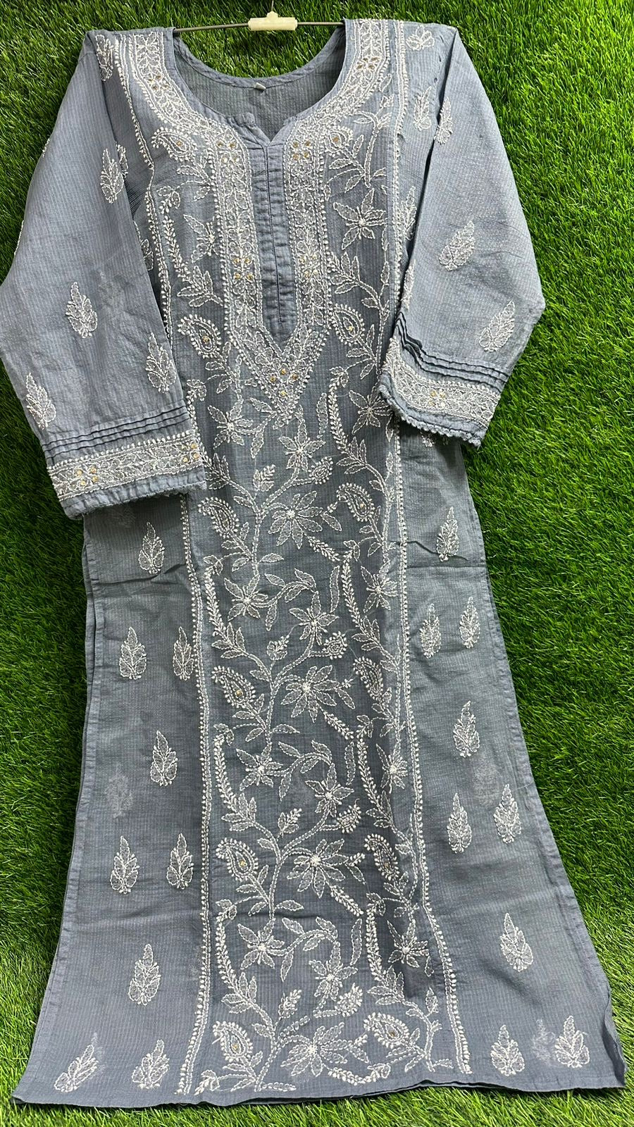 Kota Doria Chikankari Kurtis Readymade