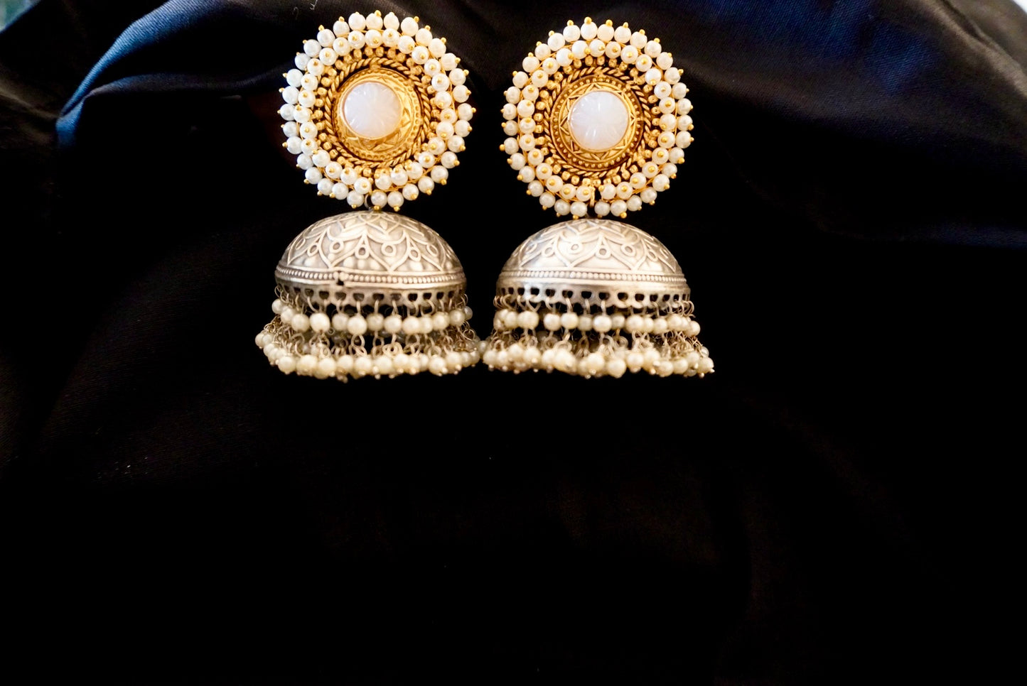 Silver and Gold Earrings