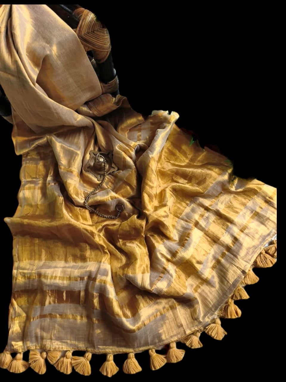 Golden Tissue Saree