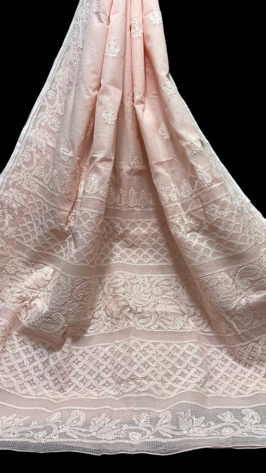 Chikankari Kota Saree (without blouse)