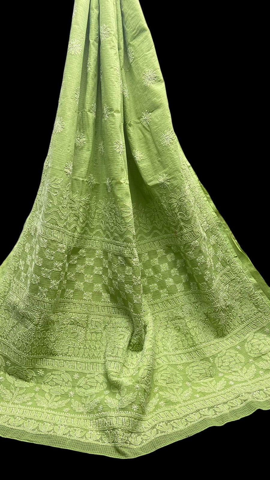 Chikankari Kota Saree (without blouse)