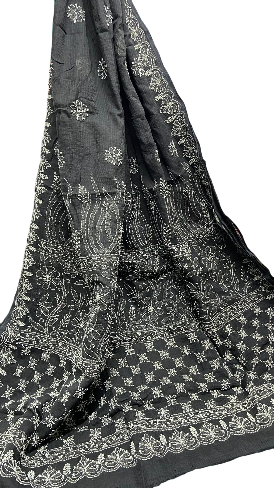 Chikankari Kota Saree (without blouse)