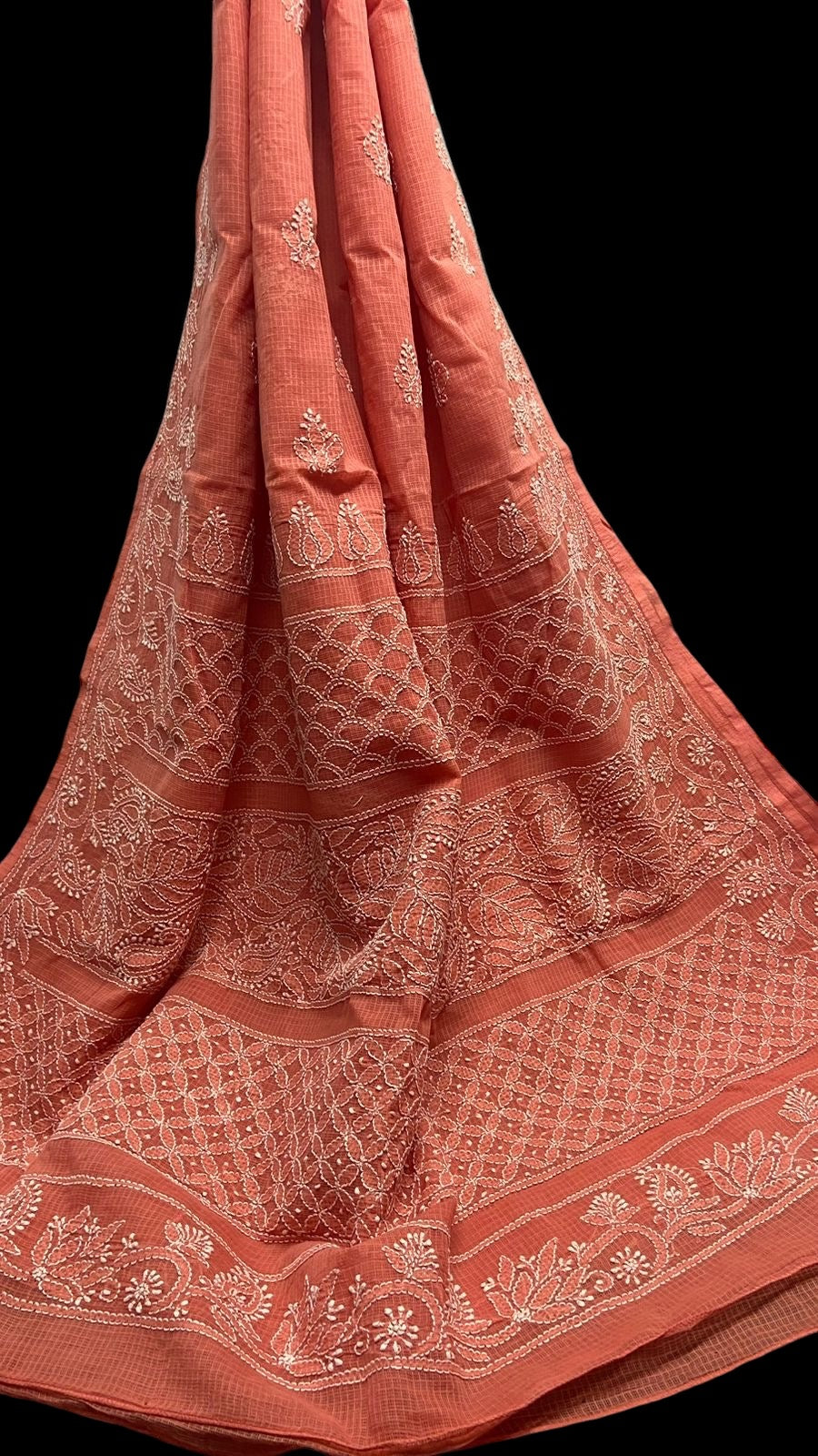 Chikankari Kota Saree (without blouse)