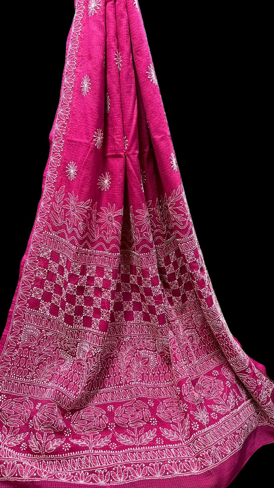 Chikankari Kota Saree (without blouse)