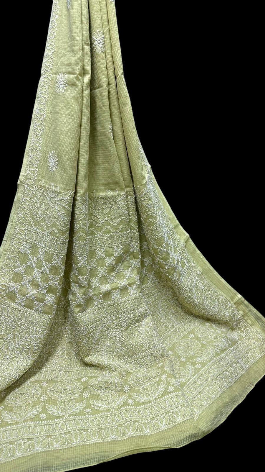 Chikankari Kota Saree (without blouse)