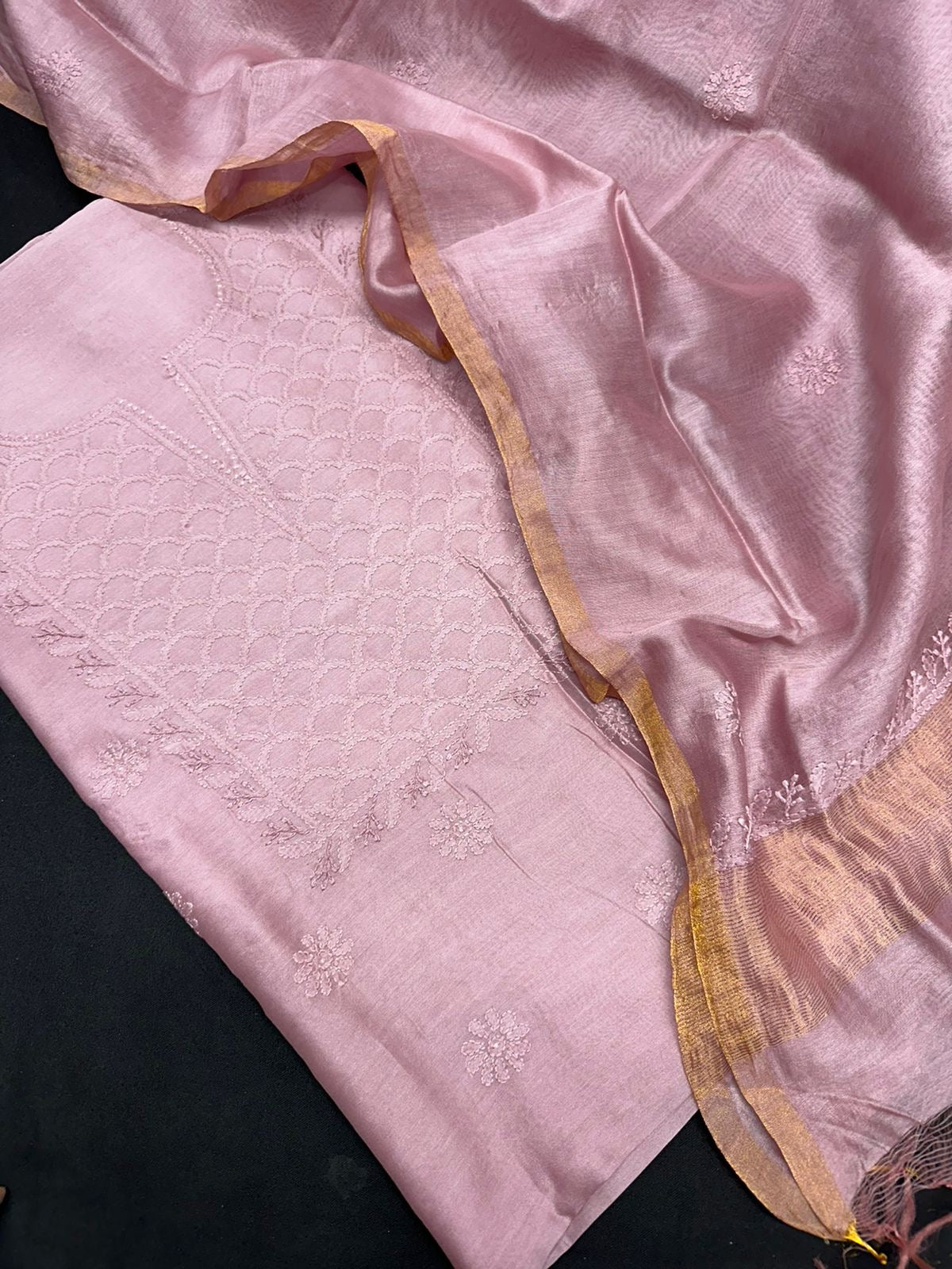 Chanderi Silk Dress Material