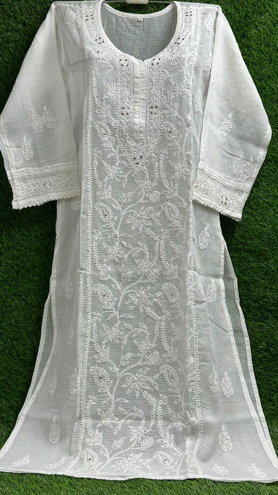 Kota Doria Chikankari Kurtis Readymade