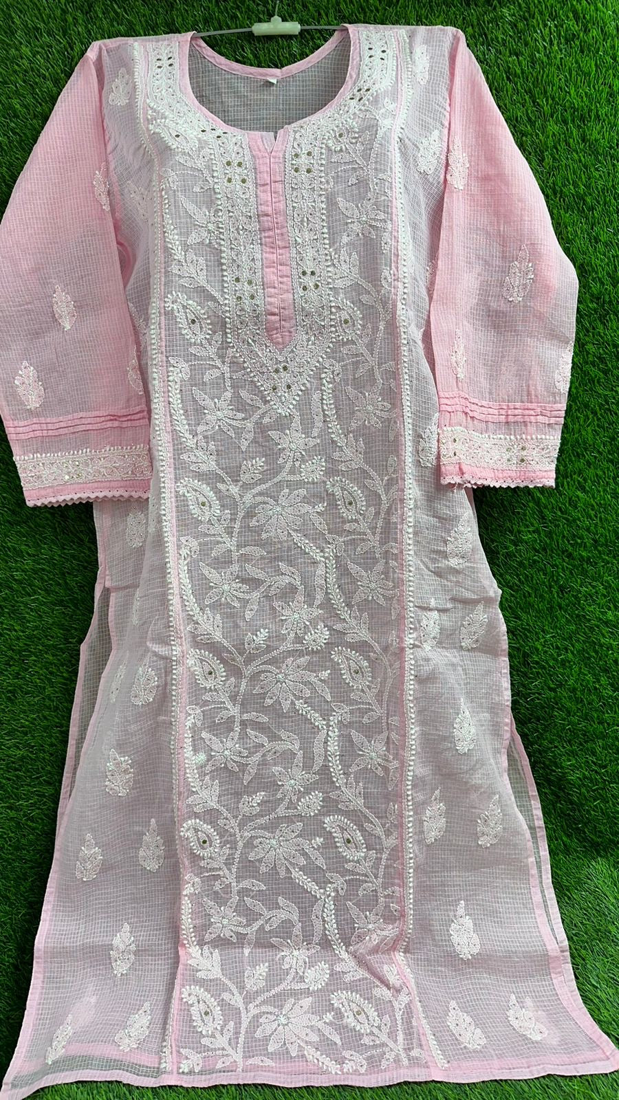 Kota Doria Chikankari Kurtis Readymade