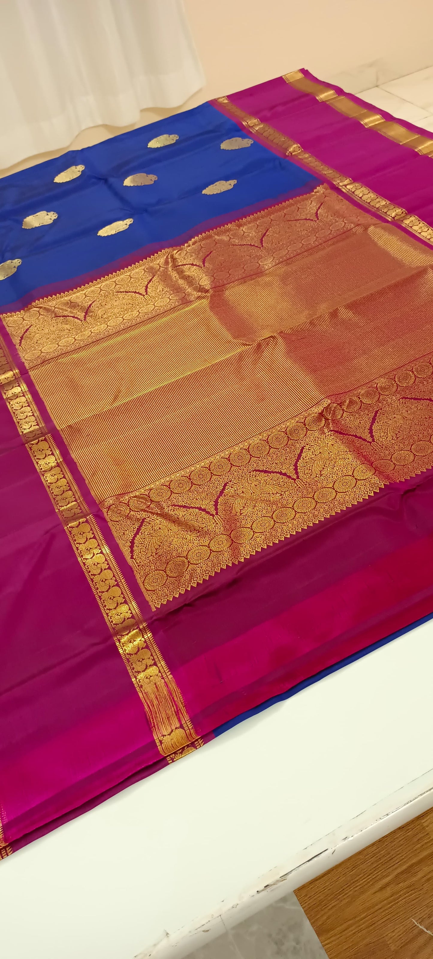 Dark Violet Kanjivaram Silk - Maha nati Saree